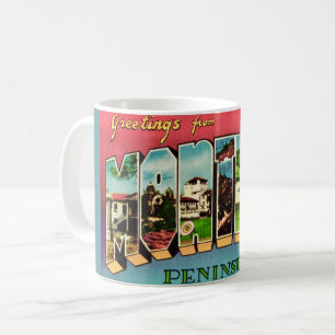 Retro Monterey California Grußveranstaltung Tasse