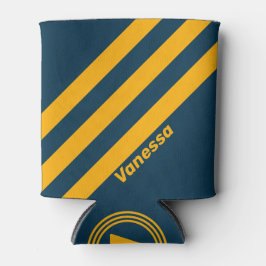 Retro Moonlit Seite Drei Streifen mit Namen Dosenkühler