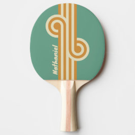 Retro-Moos-Schleife mit Namen Tischtennis Schläger