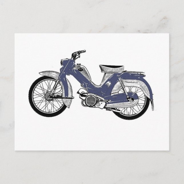 Retro Moped Tunturi Postkarte (Vorderseite)