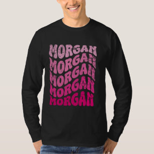 Retro Morgan Vorname Personalisiert Morgan Groovy T-Shirt