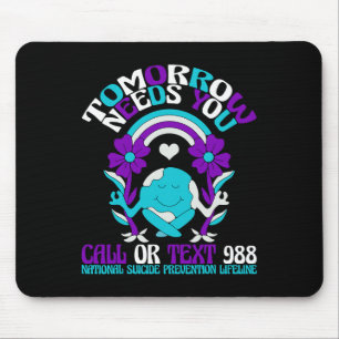 Retro Morgen Braucht Dich 988 Suizidprävention Auf Mousepad
