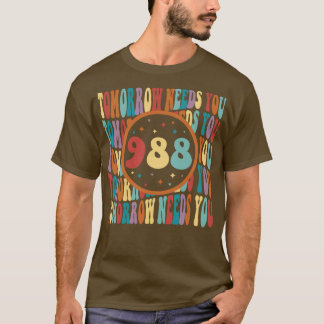 Retro Morgen braucht Sonnenschein 988 Mental Healt T-Shirt