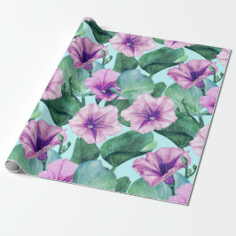Retro Morning Glory Floral Geschenkpapier