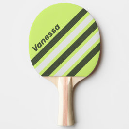 Retro Moss Fade Angled Striping with Name Tischtennis Schläger