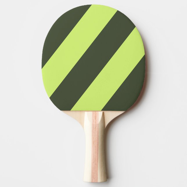 Retro Moss Fade Drei fette Streifen Tischtennis Schläger (Vorderseite)