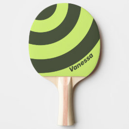 Retro Moss Fade Three Circle Stripe with Name Tischtennis Schläger