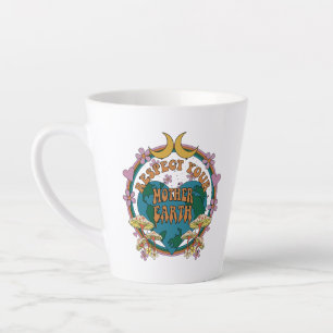 Retro Mother Earth Graphic der 70er Milchtasse