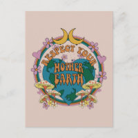 Retro Mother Earth Graphic der 70er