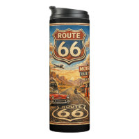 Retro Mother Road Classic Americana Sonnenuntergan