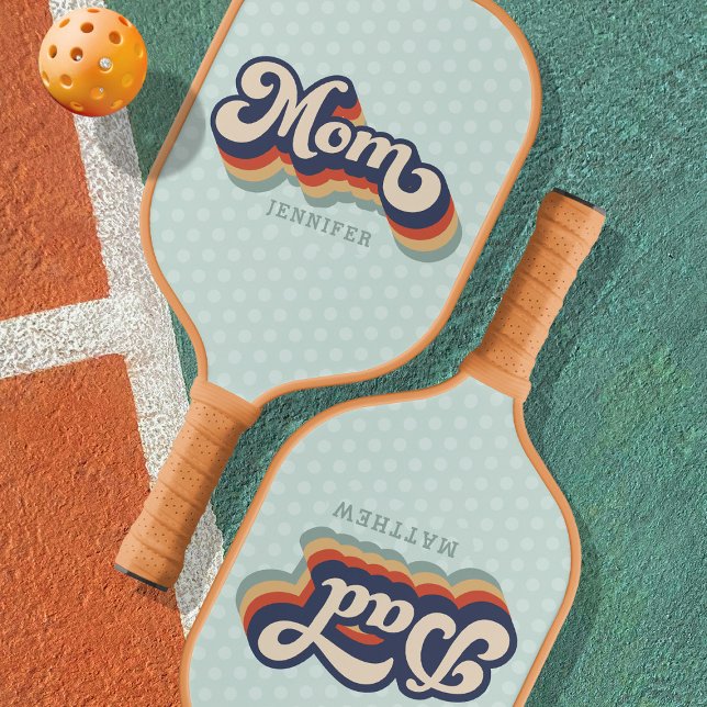 Retro Mother's Day Gift Sports Pickleball Schläger (Von Creator hochgeladen)