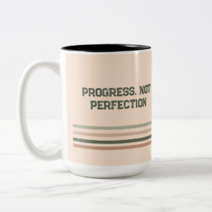 Retro-Motivations-Kaffeetasse – Personalisierter N Zweifarbige Tasse