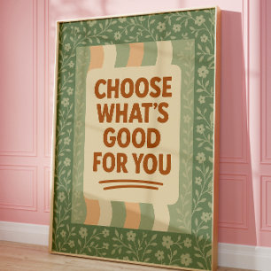 Retro-Motivations-Wandkunst   Vintage-Positivität Poster