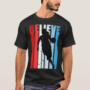 Retro Motivierend Girls Basketball Players Team C T-Shirt