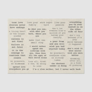 Retro-Motivierend Notizbücher für Journalisten Seidenpapier