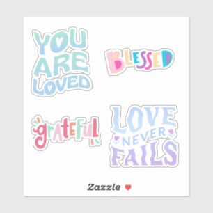 Retro Motivierend Sticker Collection - Vintage Qu