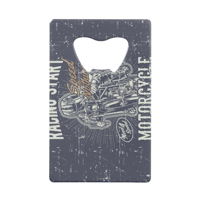 Retro Motorrad rostfreier Stahl Flaschenöffner (Vorderseite)