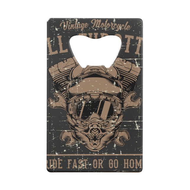 Retro Motorrad rostfreier Stahl Flaschenöffner (Vorderseite)