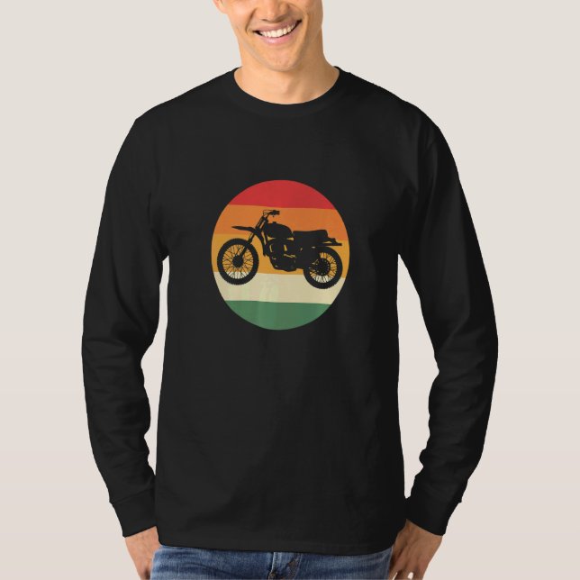 Retro-Motorrad T-Shirt (Vorderseite)