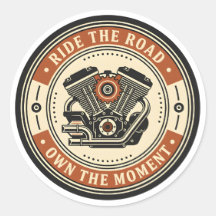 Retro-Motorradmotor-Emblem-Stil