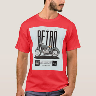 Retro-Motorradposter Freund T-Shirt