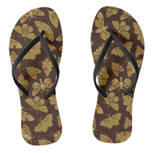 Retro-Motten der 1970er Flip Flops