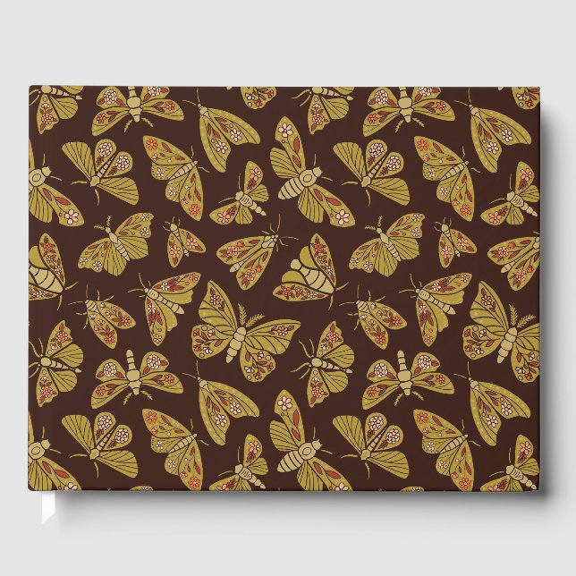 Retro-Motten der 1970er Gästebuch (Vorderseite)