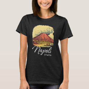 Retro Mount Vesuvius Napoli Italia Neapel Italien T-Shirt