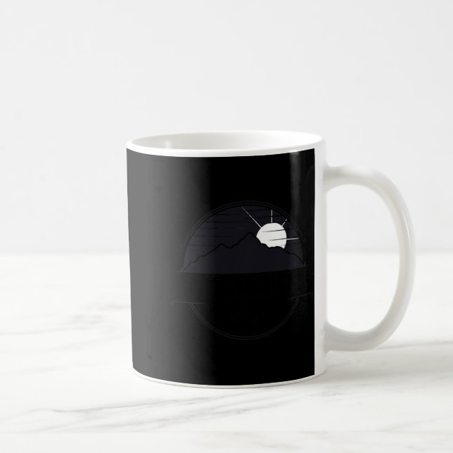 Retro Mount Washington New Hampshire Berg  Kaffeetasse (Rechts)