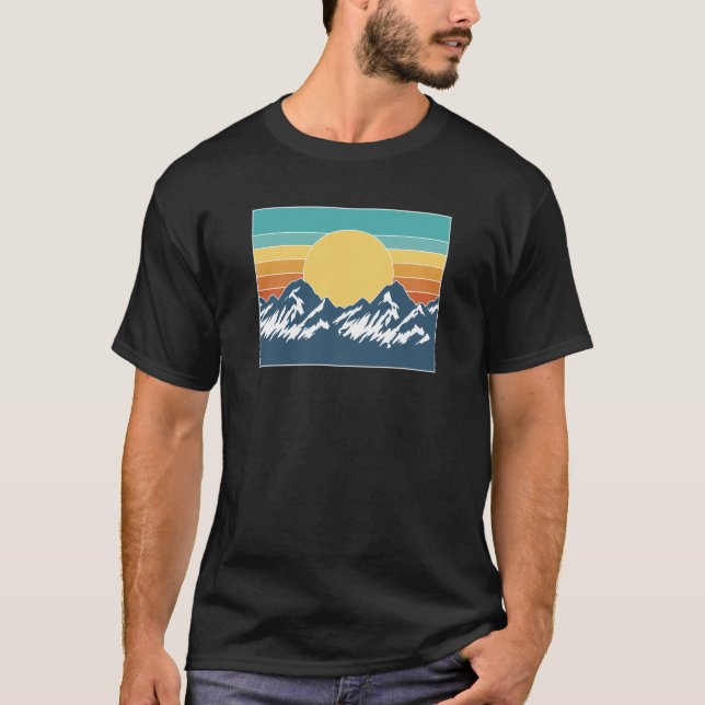 retro mountain  T-Shirt (Vorderseite)