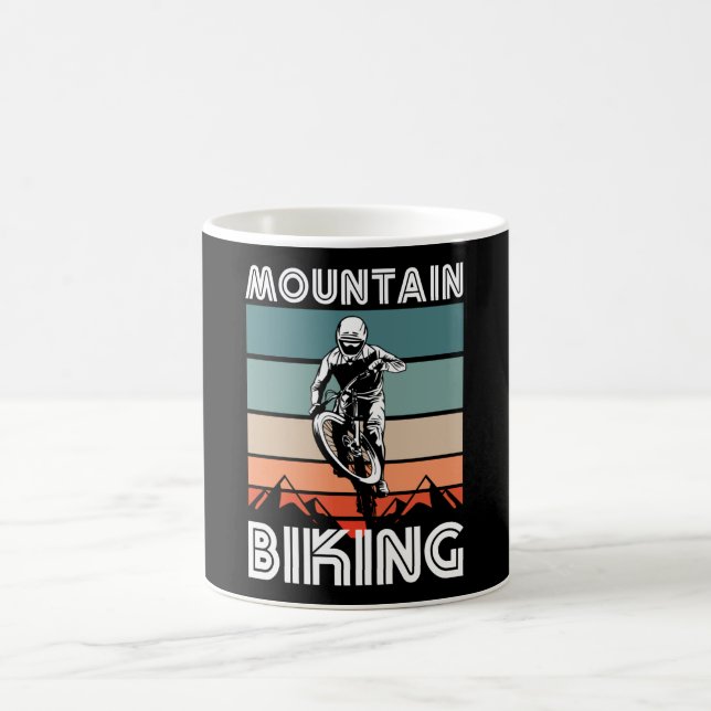 Retro Mountainbike-Geschenk für MTB-Fans Kaffeetasse (Mittel)