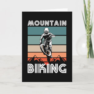 Retro-Mountainbike-Geschenk für MTB-Fans Karte