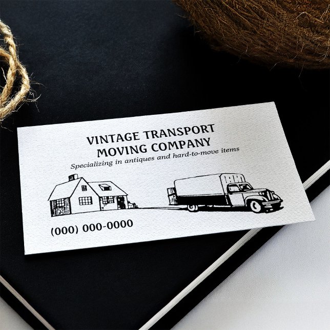 Retro Movers Business Card Visitenkarte (Retro Movers Business Card)