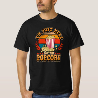 Retro Movie Cinema Movie Popcorn Funny Sprichwort T-Shirt
