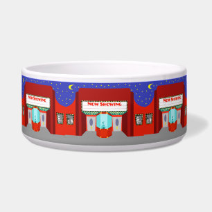 Retro Movie Theater Keramik Pet Bowl Napf