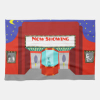 Retro Movie Theater Küchentuch