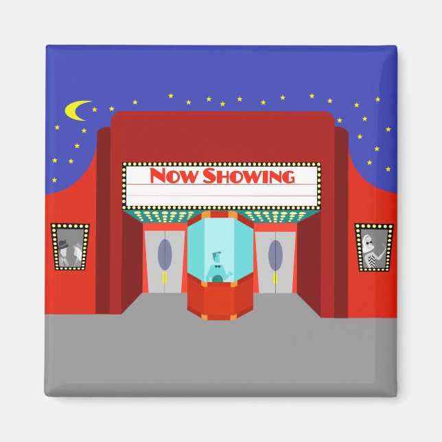 Retro Movie Theater Magnet (Vorne)