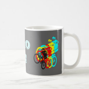 Retro-MTB-Fahrer Tasse