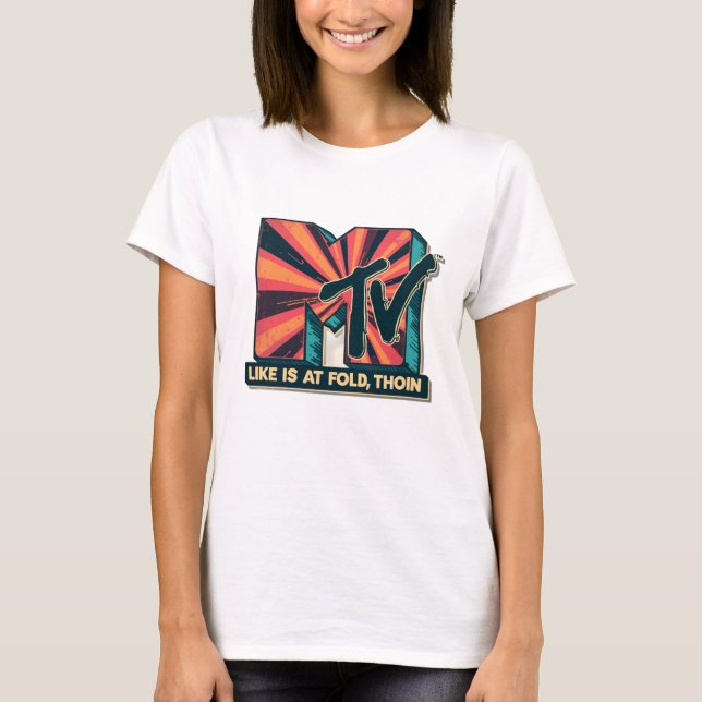 Retro MTV Classic Logo T - Shirt (Vorderseite)