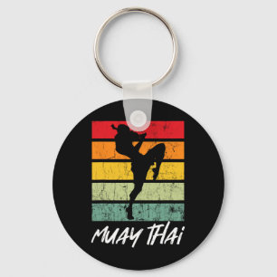 Retro Muay Thai Vintage MMA Martial Arts Thailand Schlüsselanhänger