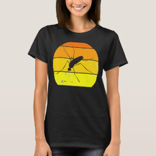 Retro-Mücke Vintage-Mücke Silhouette Mücke T-Shirt