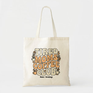 Retro-Müde-Mütter-Kaffeeclub-Vintage-Ästhetik Tragetasche