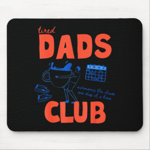 Retro müder Papa, alles Gute zum Vatertag, lustige Mousepad