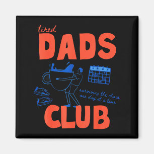 Retro müder Papa, frohen Vatertag, lustiger Vater Magnet