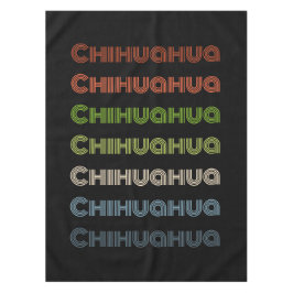 Retro Multicolor Chihuahua Fett Hund Lover Dekorat Tischdecke