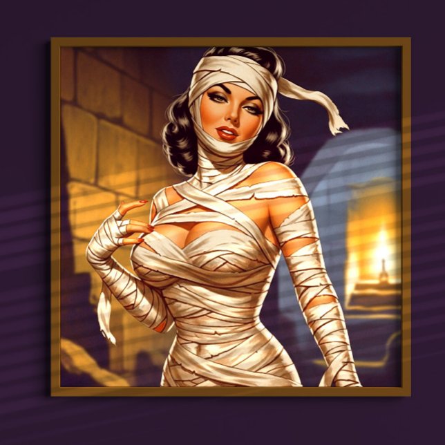 Retro-Mumie Pin-up Poster (Von Creator hochgeladen)