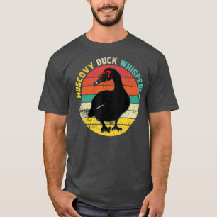 Retro Muscovy Duck Whisperer Funny Bauer Duck T-Shirt