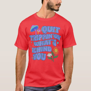 Retro Mushroom Blume Groovy Hippie Vintag 70er Vi T-Shirt