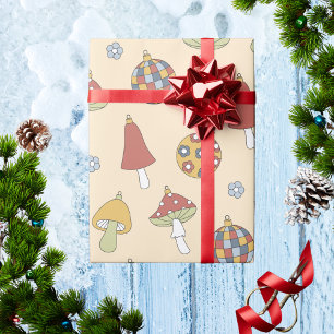 Retro Mushroom Vintag Holiday Deco Weihnachten Geschenkpapier