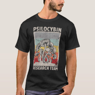 Retro Mushroom Vintag Psilocybin Research Team 2 T-Shirt